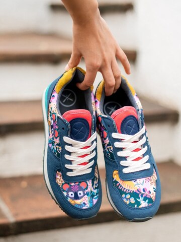 inkkas Platform trainers 'Inkkas Joey Vegan Sneaker' in Mixed colours