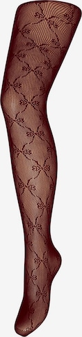 Collant 'PCROW' PIECES en rouge : devant