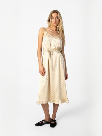 Coster Copenhagen - Vestido ' Dot ' en beige: frente
