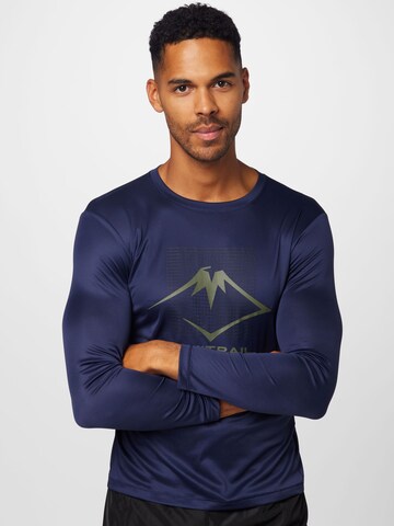 ASICS Performance shirt 'Fujitrail' in Blue: front