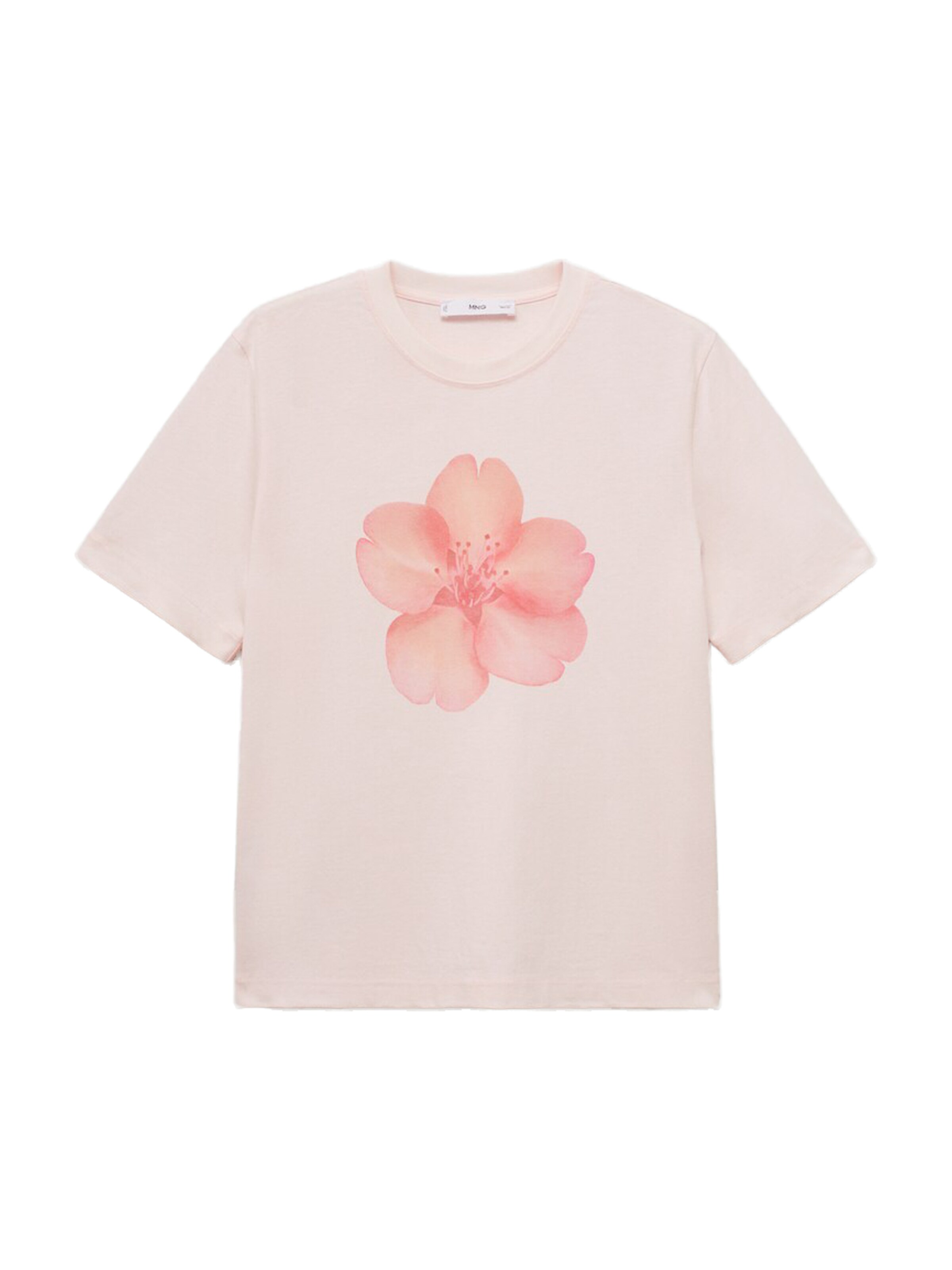 MANGO Shirts 'FLORAL' i pink: forside