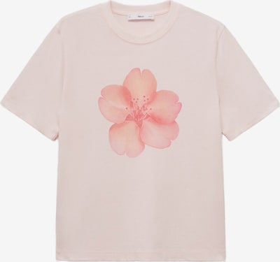 Tricou 'FLORAL' MANGO pe portocaliu piersică / roz pal / roz pastel, Vizualizare produs