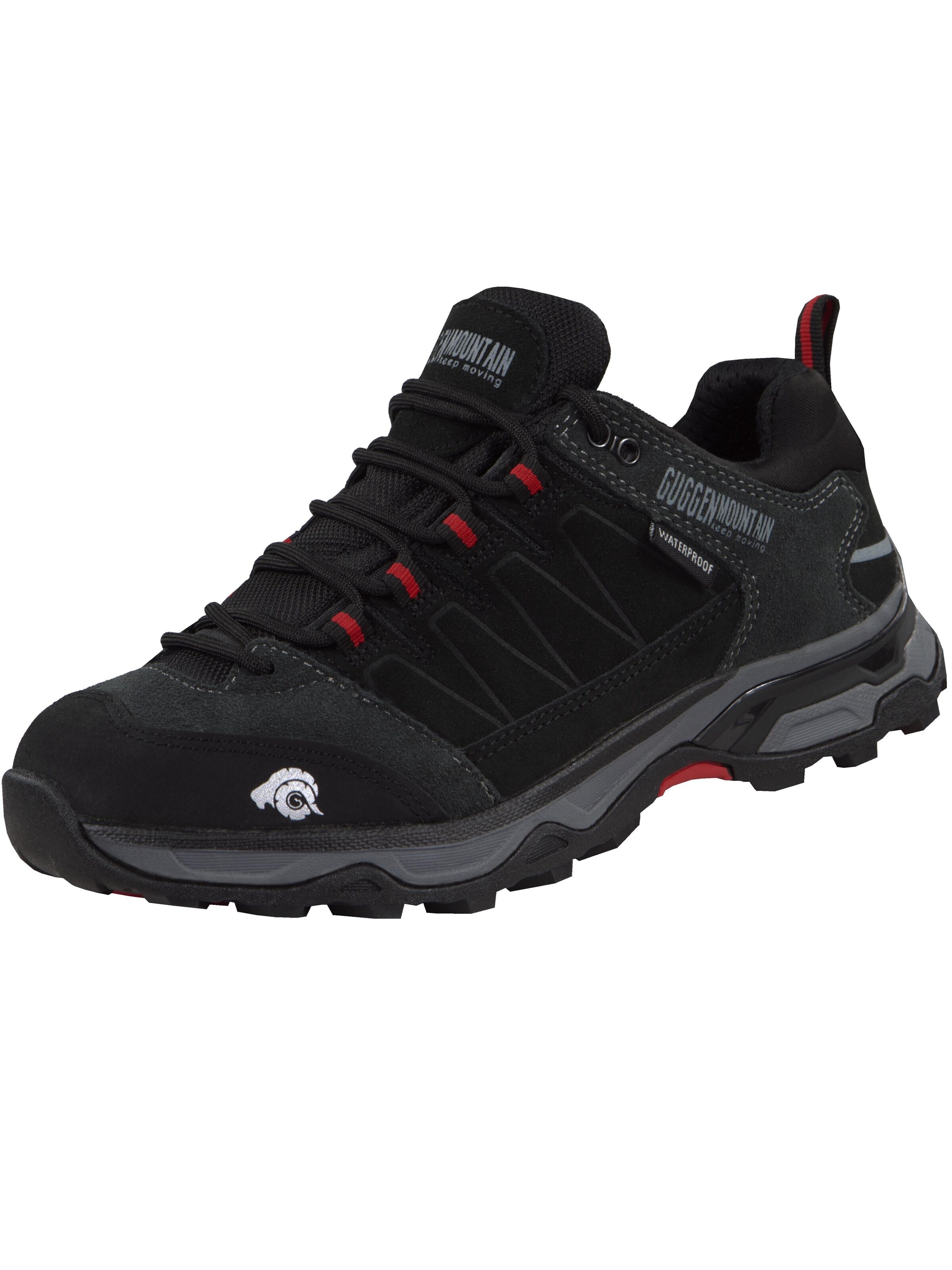 Guggen Mountain Athletic lace-up shoe in Black: front