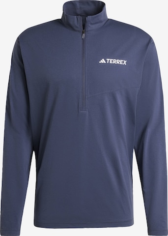 Maglia funzionale 'Multi Climacool 1/2 Zip Long Sleeve' di ADIDAS TERREX in blu: frontale