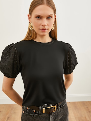 T-shirt olalook en noir : devant