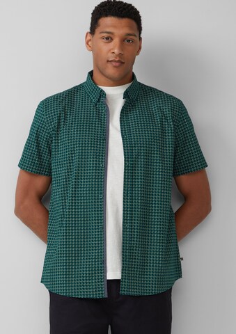 s.Oliver Regular fit Button Up Shirt in Green: front
