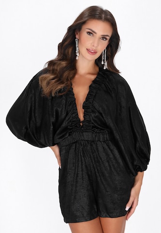faina Jumpsuit in Zwart: voorkant