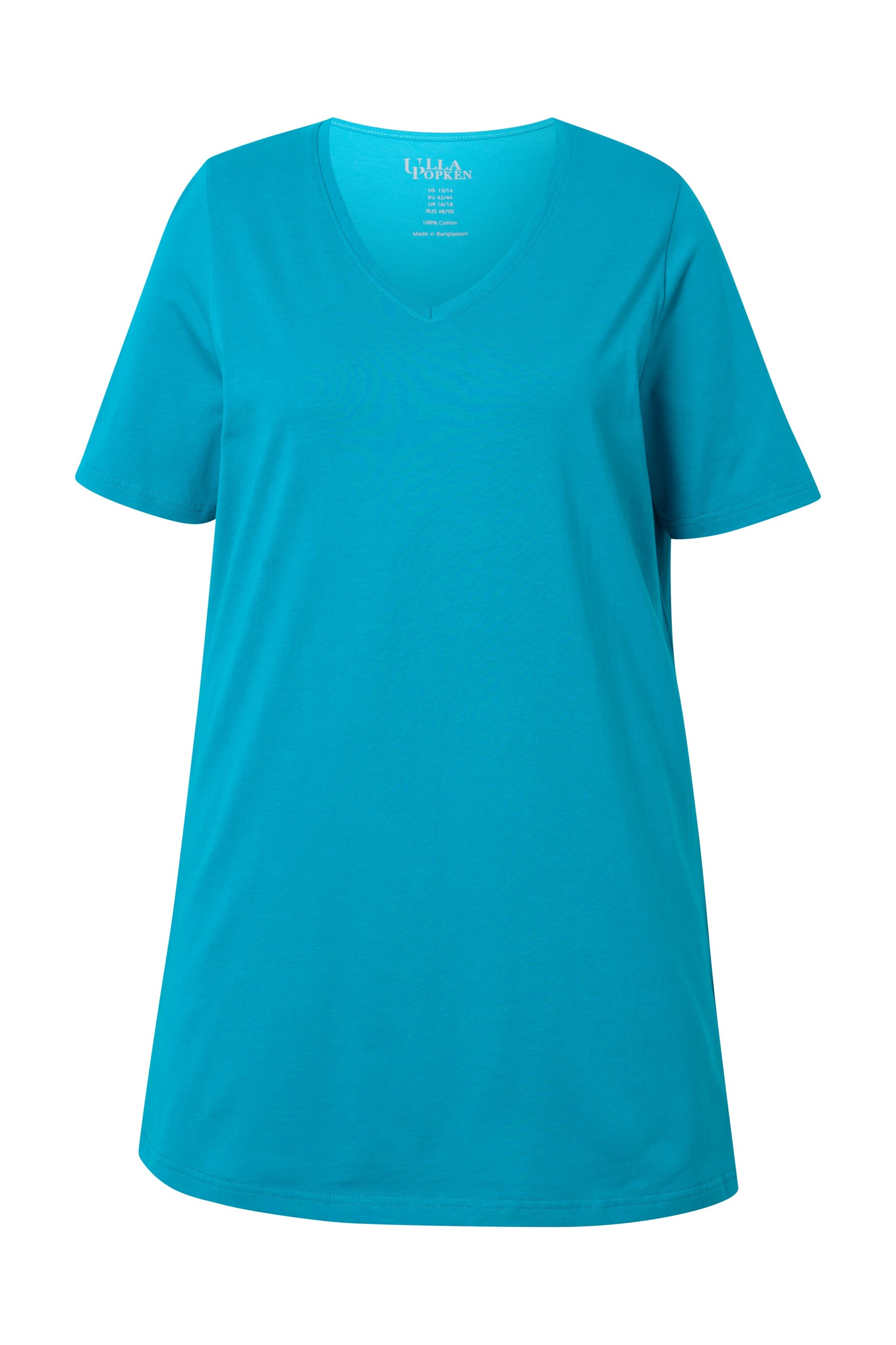Ulla Popken Longshirt in Blau: Vorderseite