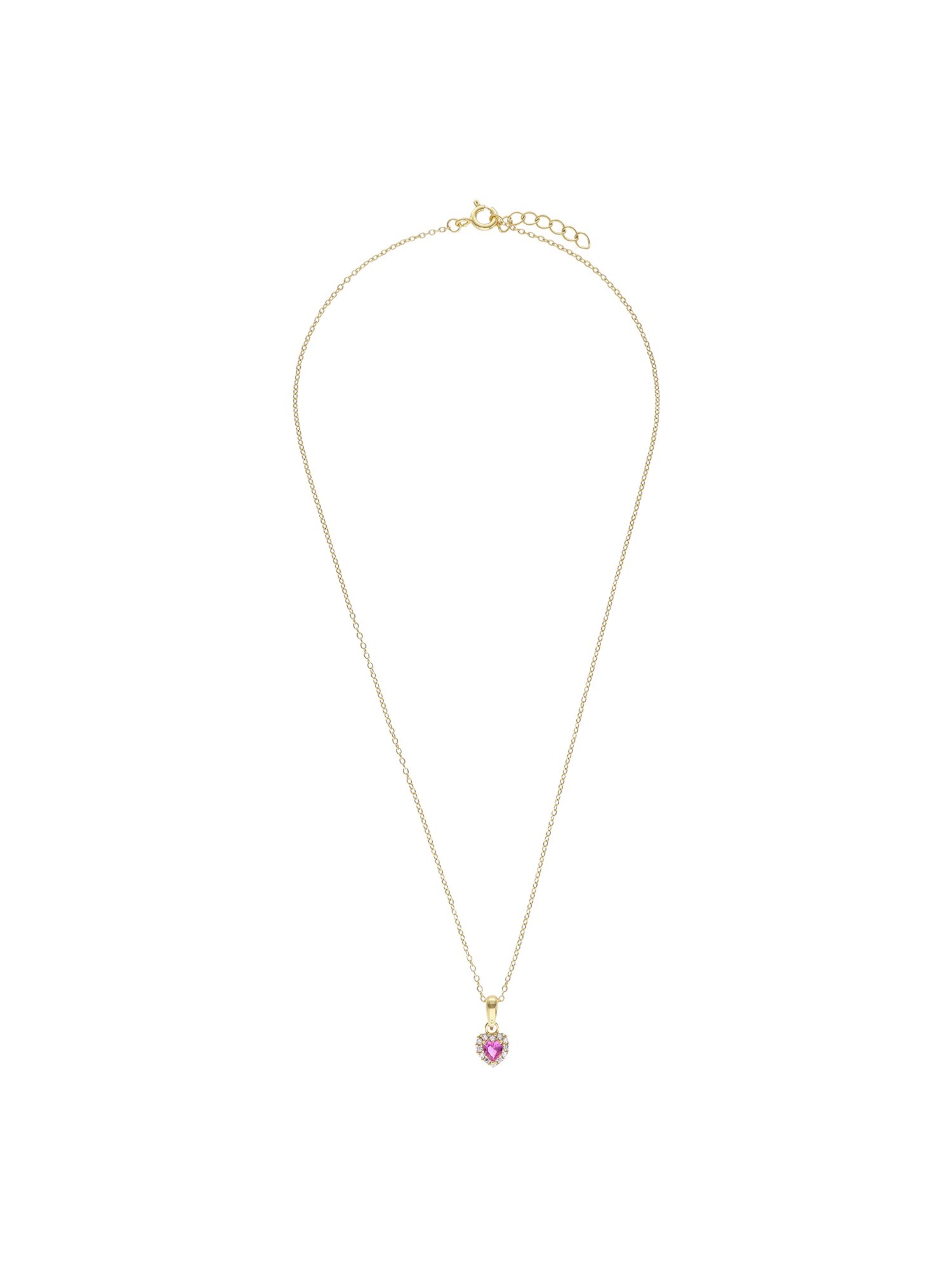 Lucardi Necklace 'Herz' in Gold: front