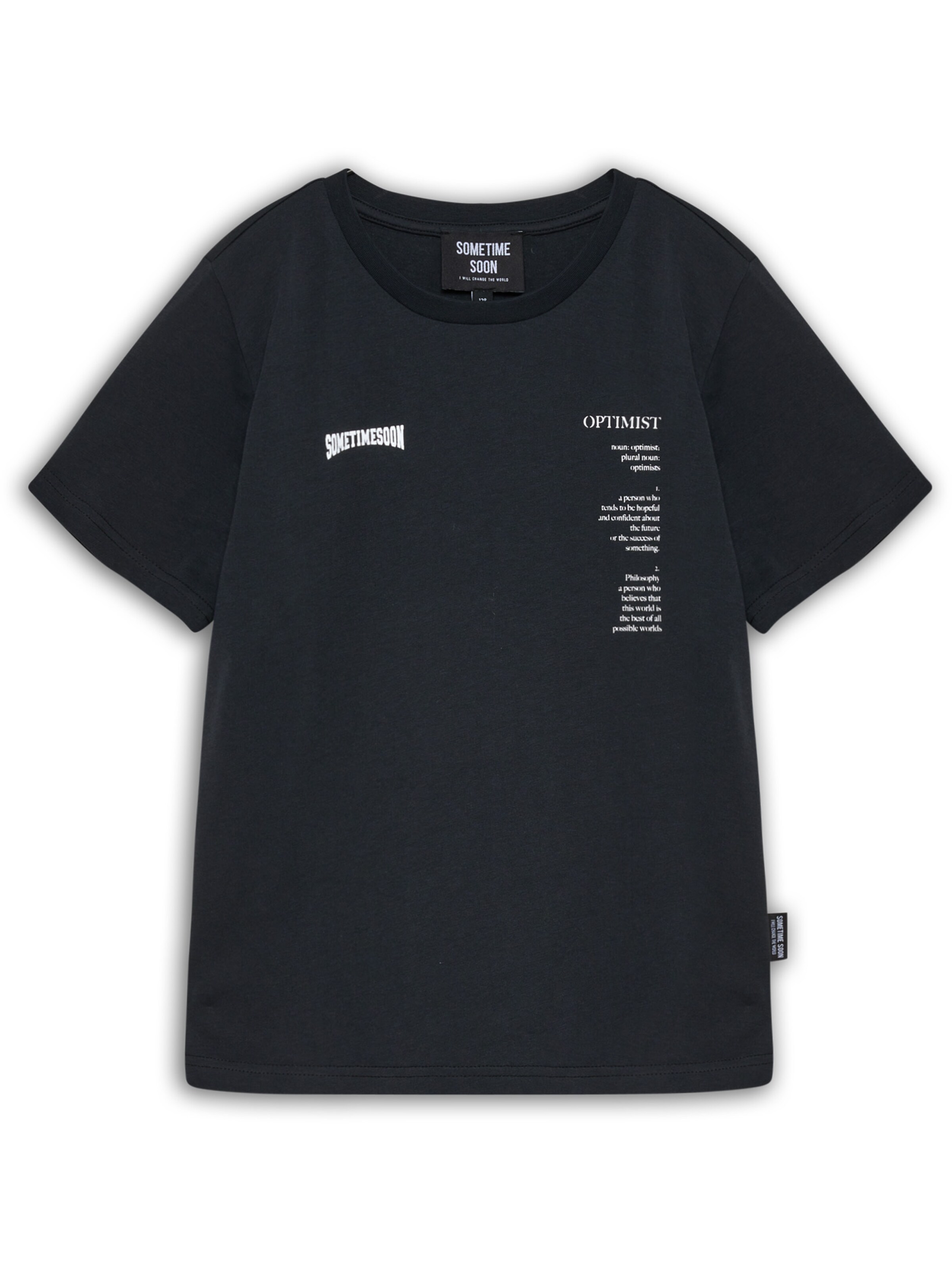 SOMETIME SOON Shirt in Black: front