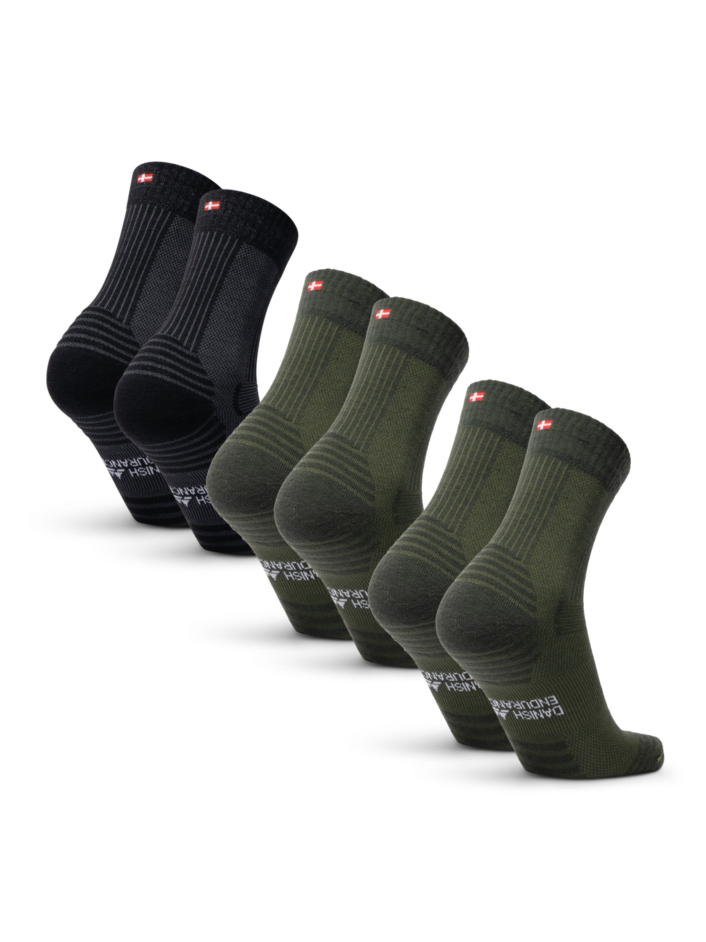 DANISH ENDURANCE Socken 'Light Hiking Crew' in Grün