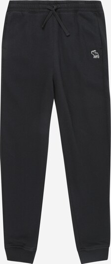Abercrombie & Fitch Pantalon 'ICON ESSENTIALS' en noir / blanc, Vue avec produit