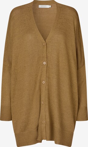 Masai Knit Cardigan 'MaLina' in Brown: front