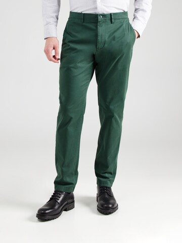 TOMMY HILFIGER Loose fit Chino trousers 'Harlem' in Green: front