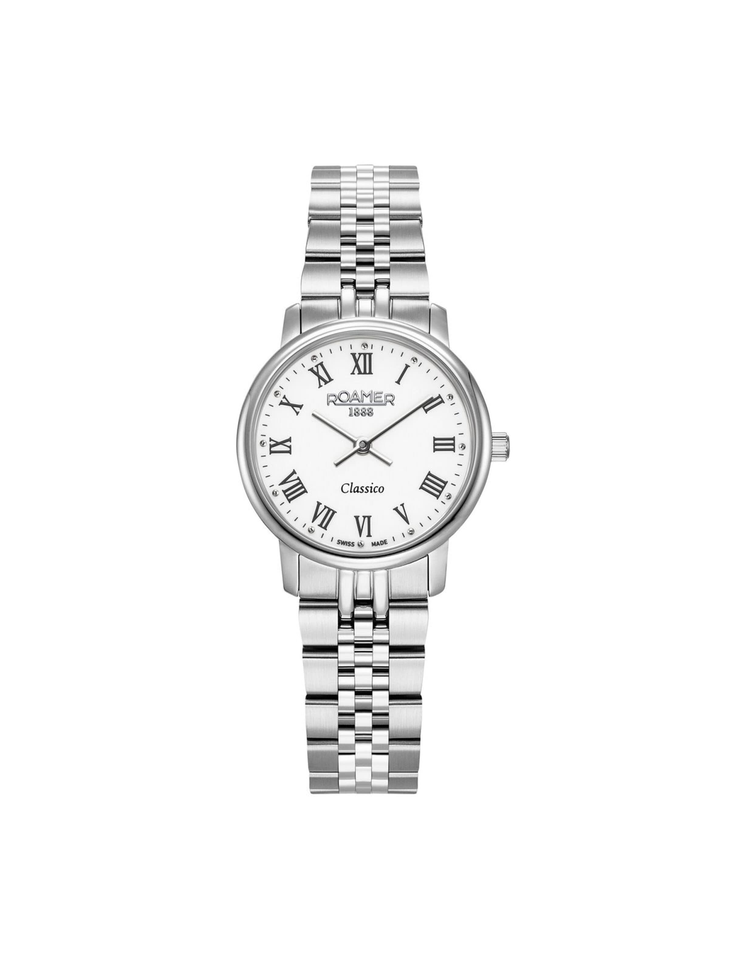 Roamer Analoog horloge 'Classico' in Wit: voorkant