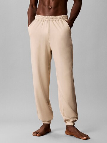 Calvin Klein Tapered Pants in Beige: front