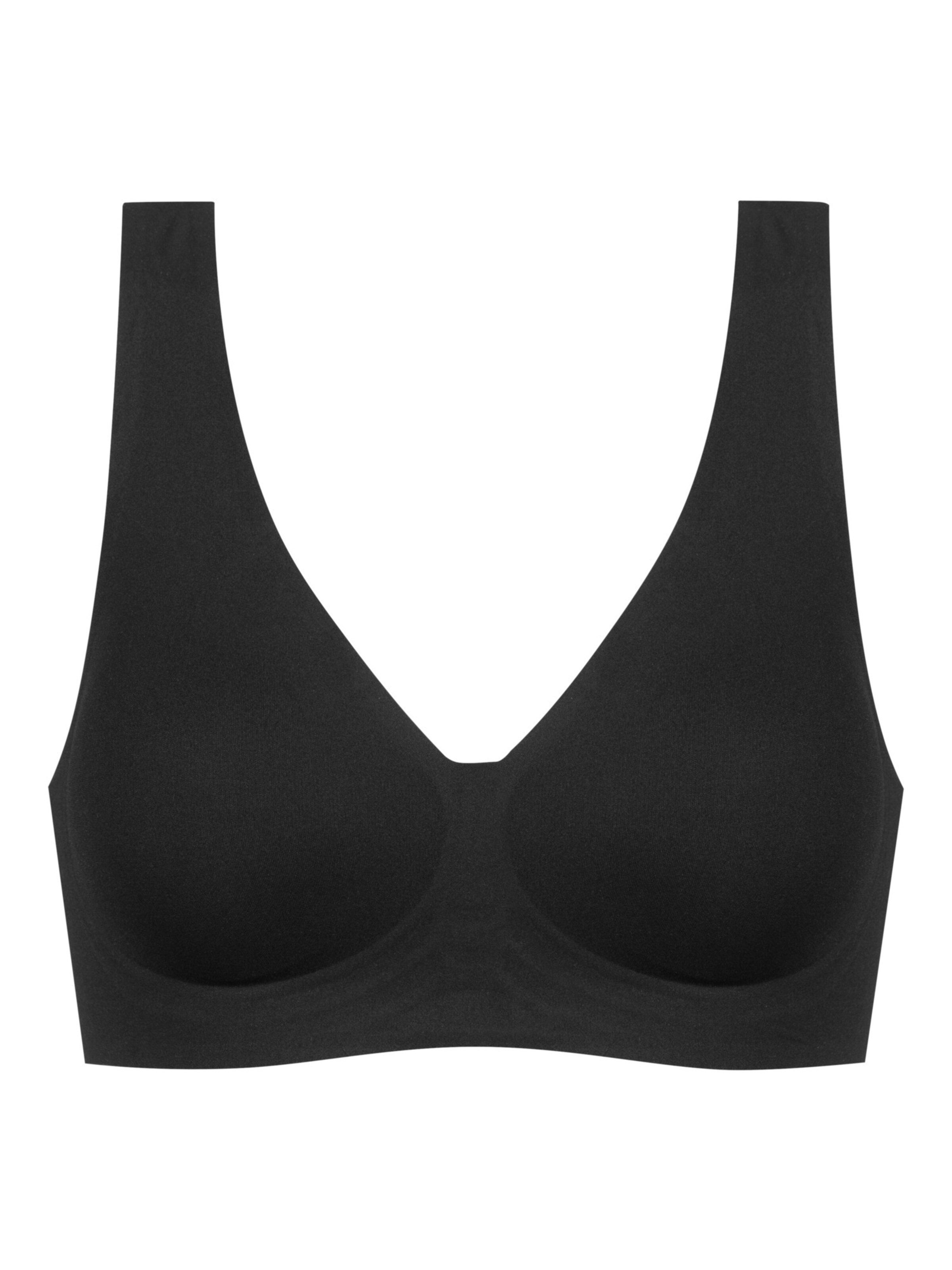 Mey Triangel Bustier 'Simply Better Invisibles' in Schwarz: Vorderseite