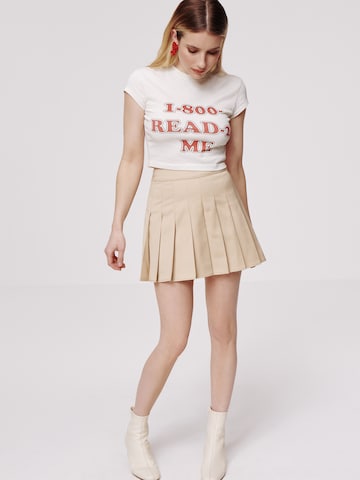 Jupe 'Jill' Daahls by Emma Roberts exclusively for ABOUT YOU en beige : devant