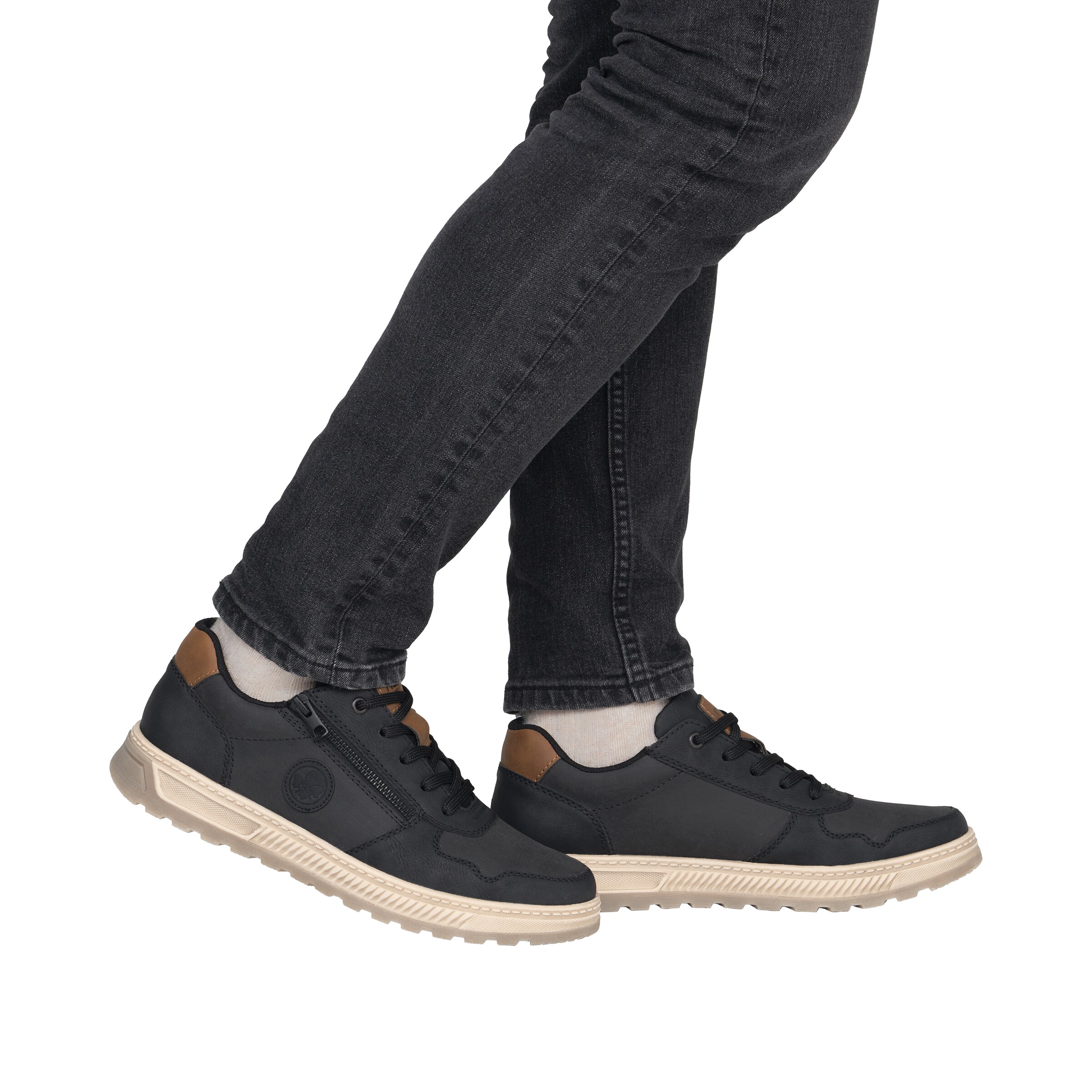 Rieker Schnürschuh in Schwarz