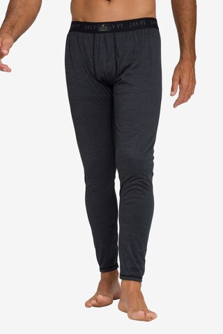 JAY-PI Long Johns in Black: front