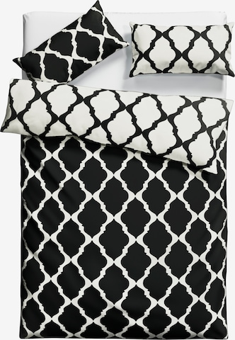 HOME AFFAIRE Duvet Cover in Black: front
