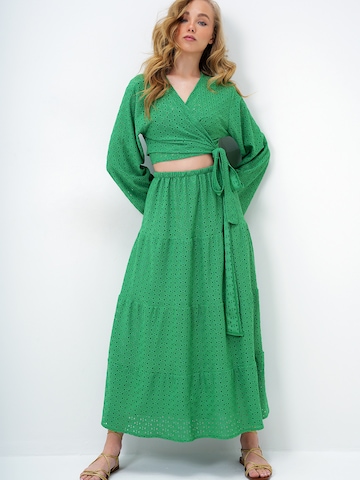 Trend Alaçatı StiliSuknja - zelena boja