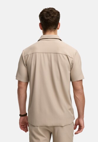 INDICODE JEANS Regular fit Overhemd 'Lamgo' in Beige