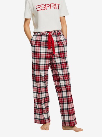 ESPRIT Pyjamabroek in Rood: voorkant