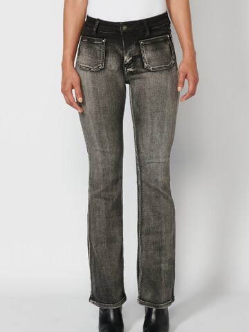 KOROSHI Regular Jeans in Grey: front