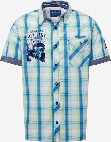 CAMP DAVID - Camisa 'Fly and Cruise' en azul: frente