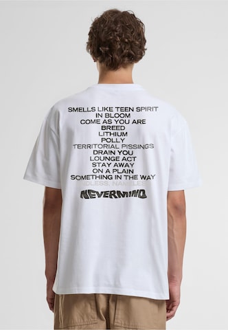 Maglietta 'Nirvana Nevermind Dollar' di Merchcode in bianco