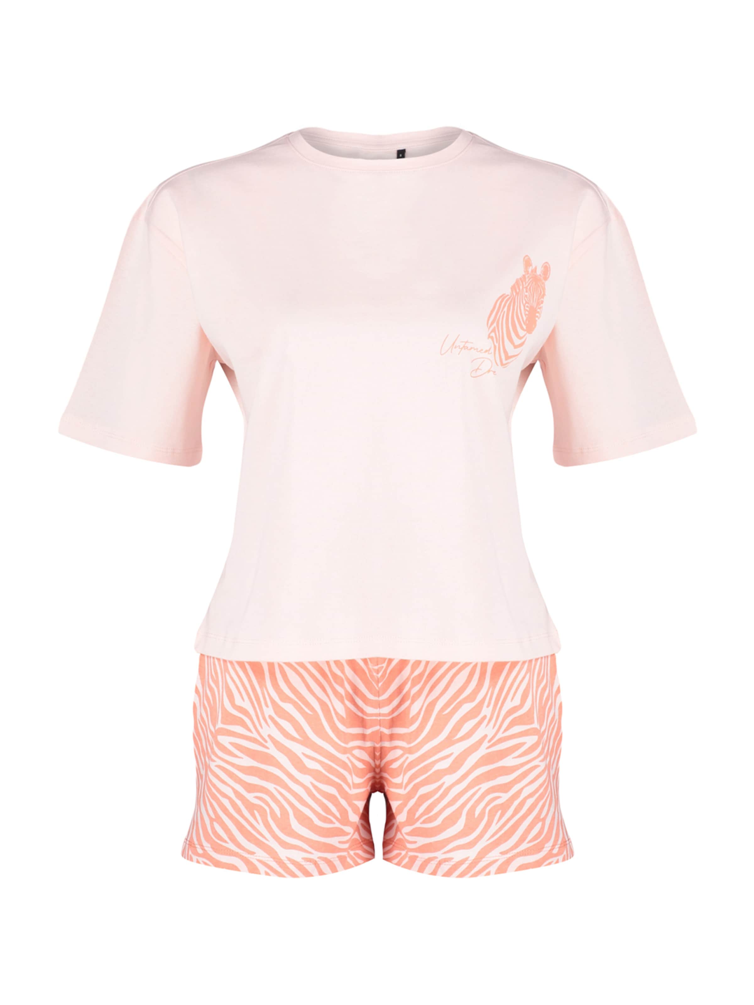 rozā Trendyol Pidžama ar šortiem: no priekšpuses