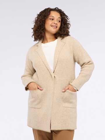 Fiorella Rubino - Jersey en beige: frente