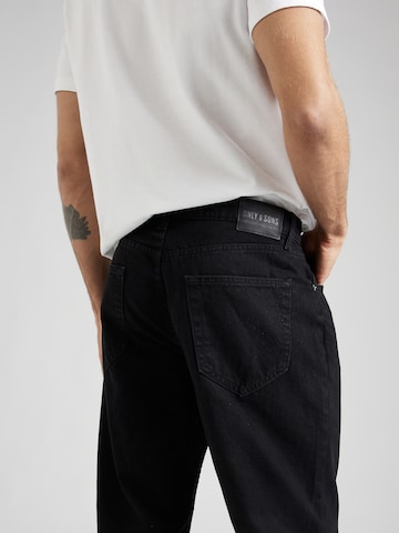 Only & Sons Loosefit Jeans 'FADE' in Schwarz