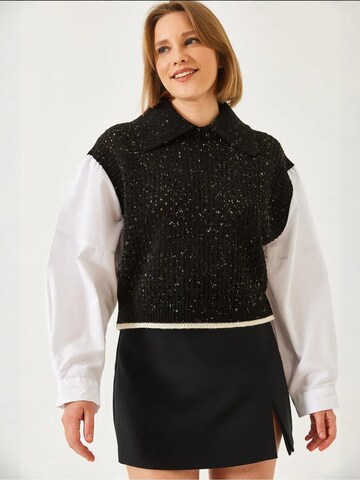 Bianco Lucci Sweater 'Pullover' in Black