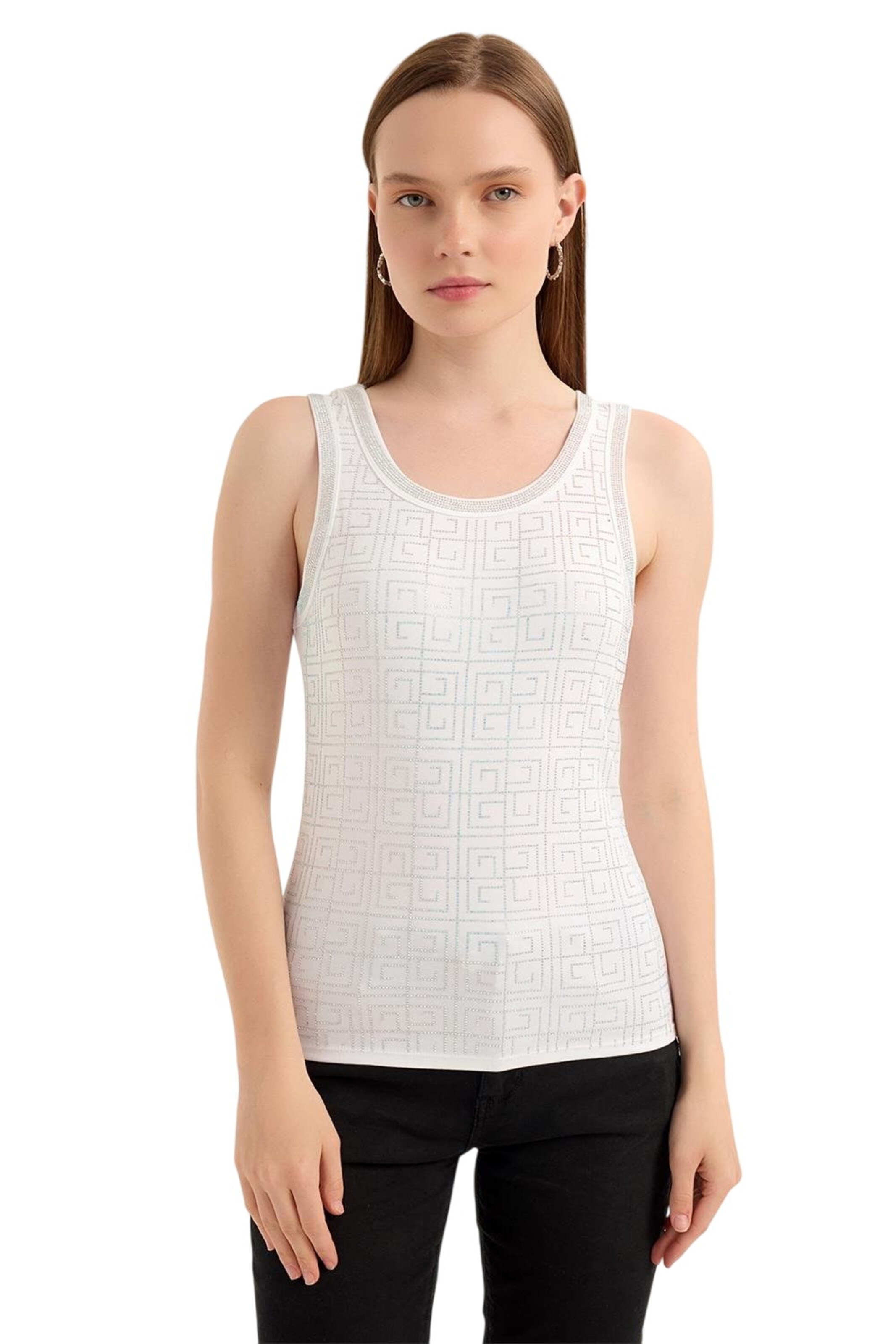 HOME STORE Top in White: front