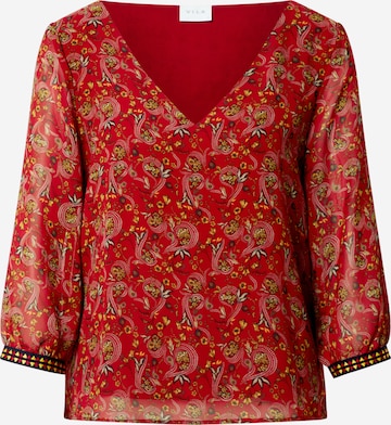 VILA Blouse 'VIELOISE' in Rood: voorkant