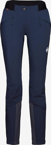 MAMMUT Outdoor Pants 'Aenergy' in Blue: front