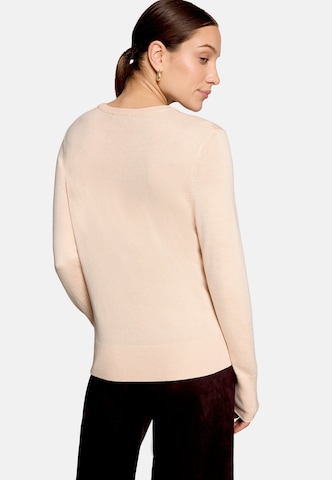zero Feinstrickpullover mit Stehkragen in Beige
