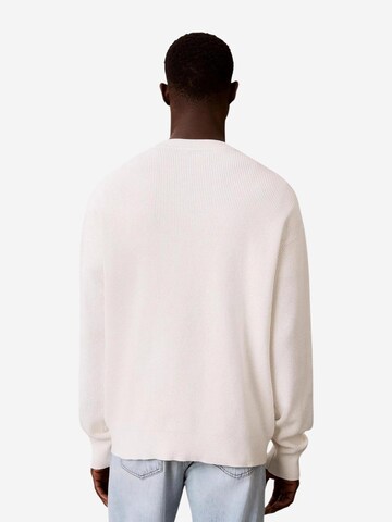 Calvin Klein Jeans Trui 'LS EZ COTTON WAFFLE LV04RD313G' in Beige