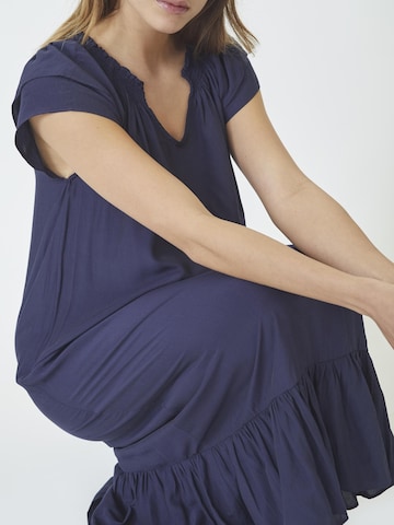 Robe 'Sunrise' co'couture en bleu