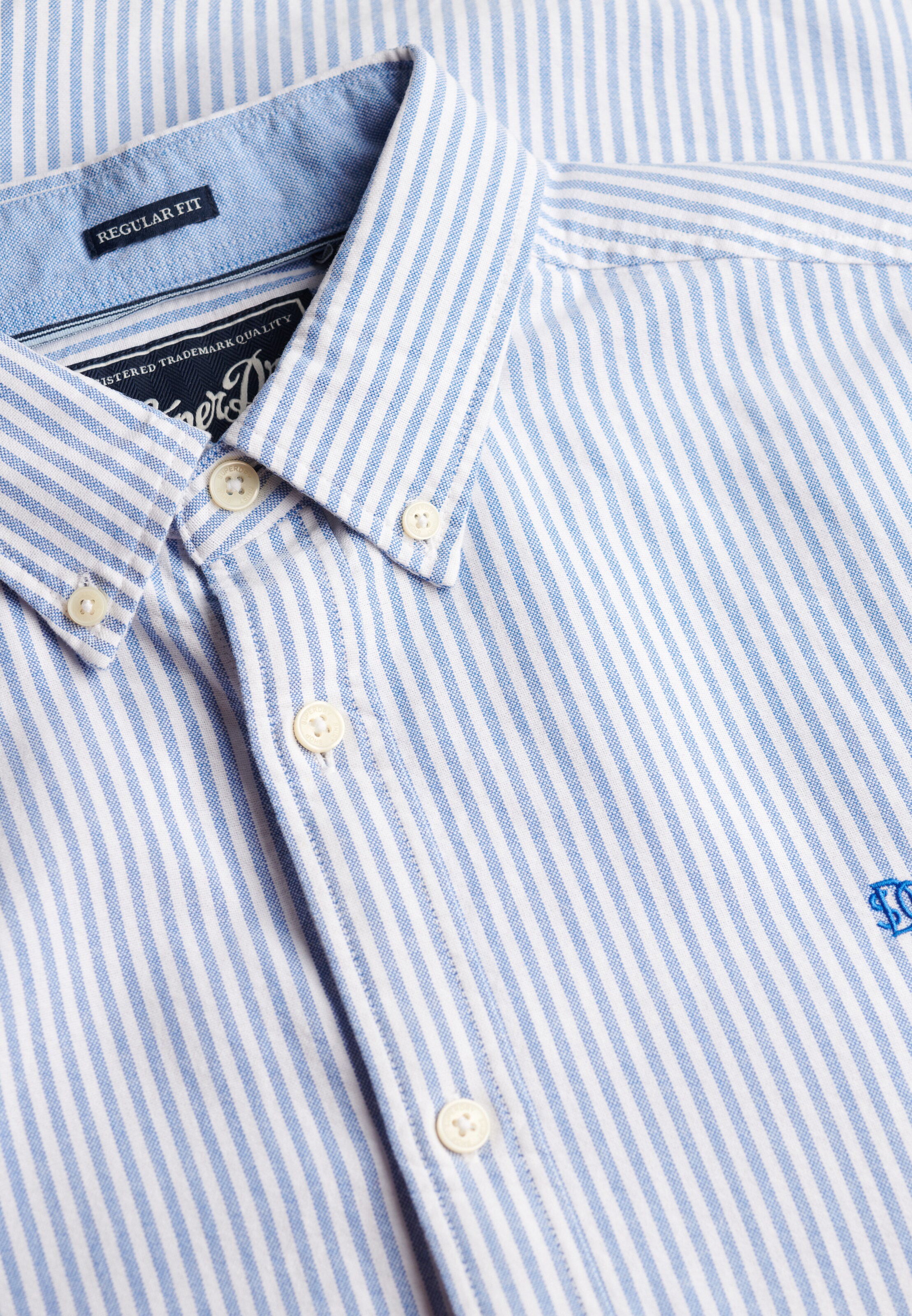 Superdry & Co Regular fit Overhemd in Blauw