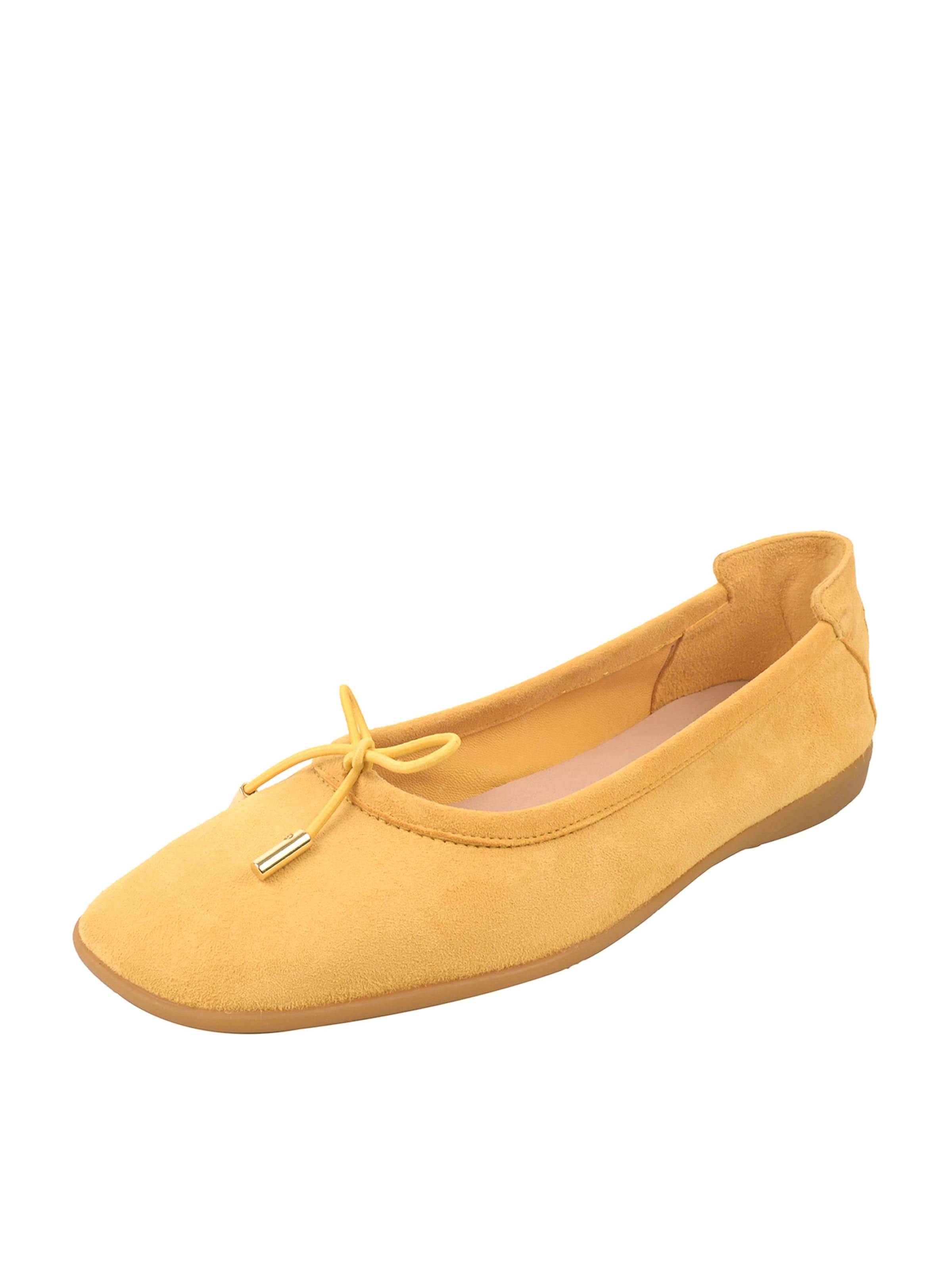 Crickit Ballet Flats ' OMEGA ' in Yellow: front