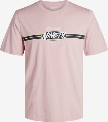 T-Shirt 'COBIN' JACK & JONES en rose : devant