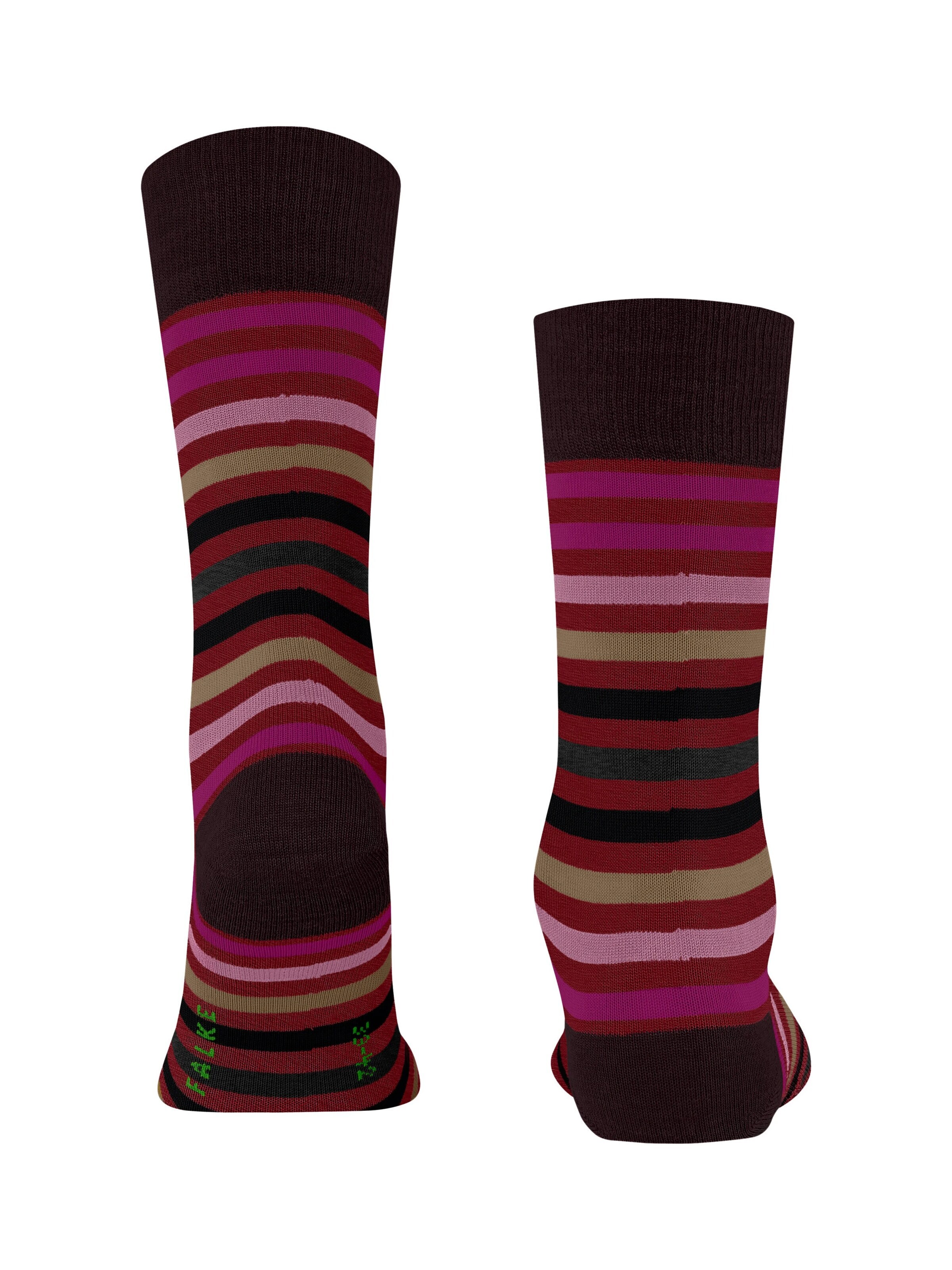 FALKE Socken 'Tinted Stripe'‌‌‌‌‌‌‌ in Rot