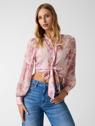 GUESS Top in Pink: front