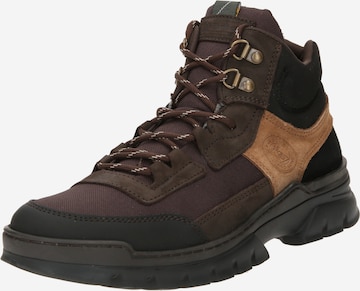 Barbour - Bota com atacadores 'Potsie' em castanho: frente