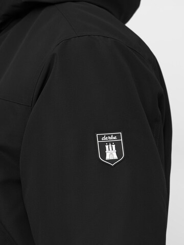 Derbe Winterjacke 'Festholm' in Schwarz