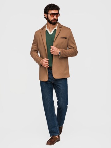 Ombre Slim fit Business-colbert in Bruin