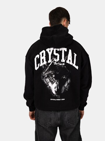 Crystal Paris Sweatshirt 'Nightwolf' in Zwart